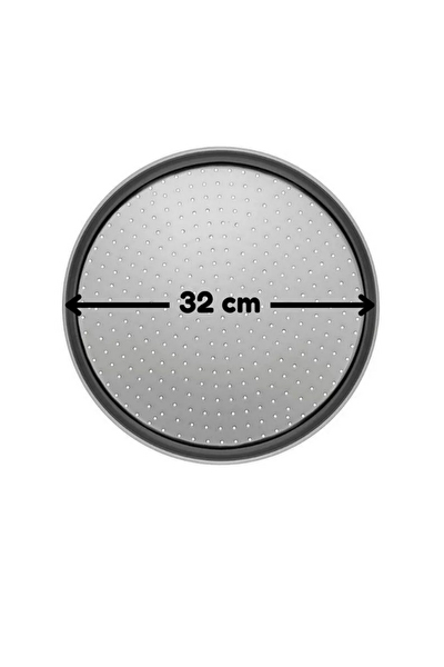 Kitchen Design Lab Siyah 45x65 CM Silikon Hamur Açma Matı Ve Pizza Tepsisi 32 CM 2 Li Set