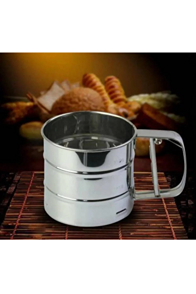 Kitchen Design Lab 45x65 CM Silikon Hamur Açma Matı Çelik Un Eleği Ve Hamur Şekillendirme Seti 3 Lü