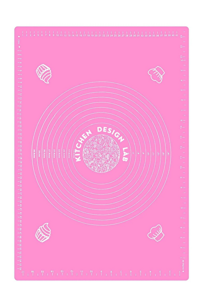 Kitchen Design Lab 45x65 CM Silikon Hamur Açma Matı Ve Gri Silikon Yanmaz Mutfak Fırın Eldiveni 2 Li Set