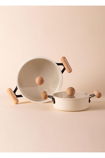 The Mia Cucina 18 CM Seramik Kaplama Kapaklı Sahan