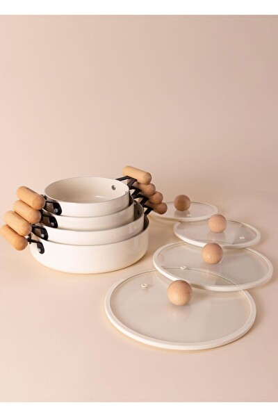 The Mia Cucina 18 CM Seramik Kaplama Kapaklı Sahan