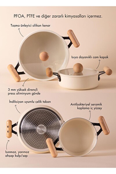 The Mia Cucina 24 CM Sığ Pilavlık