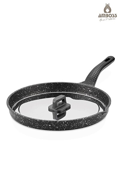 Amboss Döküm Granit Kapaklı Balık Tavası 34 CM