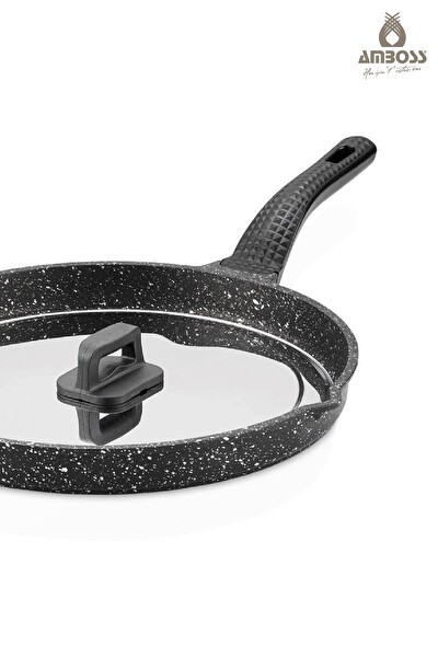 Amboss Döküm Granit Kapaklı Balık Tavası 34 CM