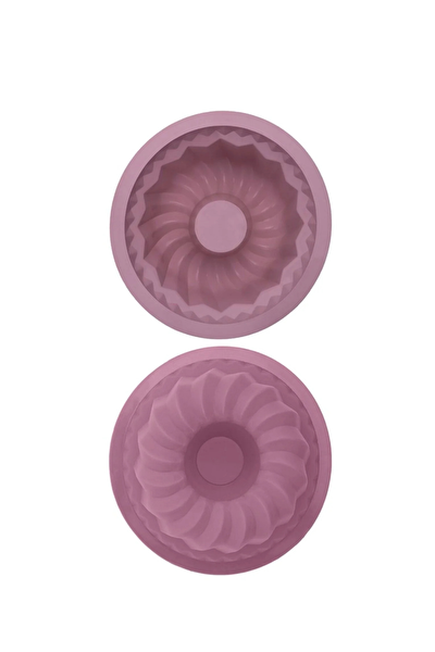 Kitchen Design Lab Silikon Büyük Model Kek Kalıbı Pembe 23 CM