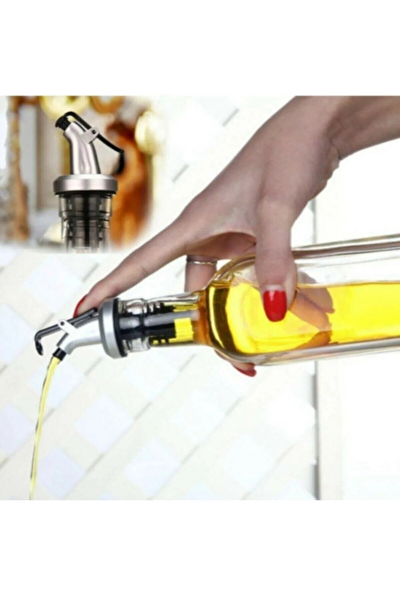 Kitchen Design Lab 6 Adet Kapaklı Şişe Yağdanlık Tıpa Aparatı