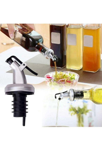 Kitchen Design Lab 6 Adet Kapaklı Şişe Yağdanlık Tıpa Aparatı