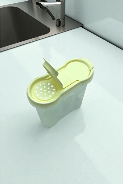 Kitchen Design Lab Şeffaf Beyaz Plastik Mini Baharatlık 1 Adet
