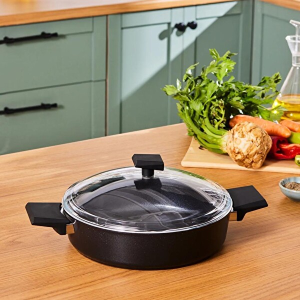 Karaca Swiss Crystal 30 CM Tencere Siyah