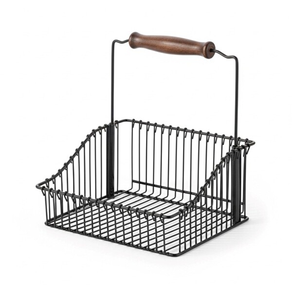 Technow Vip Ahmet VP-920 Mutfak Banyo Sepeti Çok Amaçlı Ferforje Metal Fintorp Model 20x20 CM