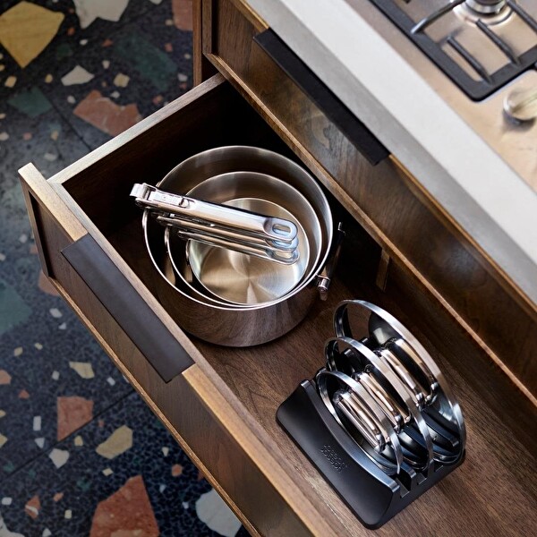 Joseph Joseph 1000031 Space 3 Katmanlı Paslanmaz Çelik 9 Parça Tencere Seti