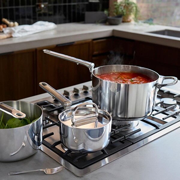 Joseph Joseph 1000031 Space 3 Katmanlı Paslanmaz Çelik 9 Parça Tencere Seti