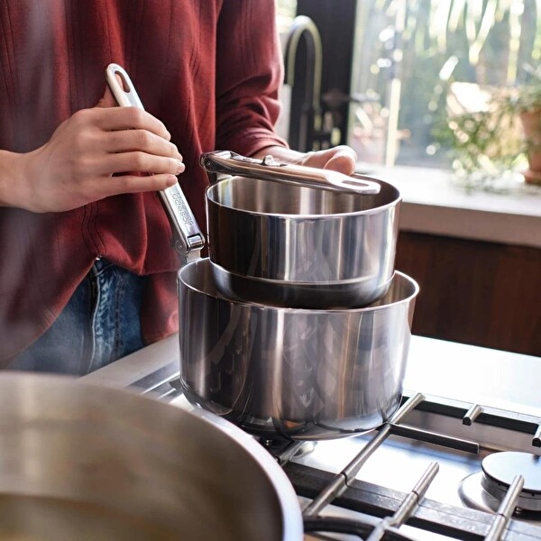 Joseph Joseph 1000031 Space 3 Katmanlı Paslanmaz Çelik 9 Parça Tencere Seti