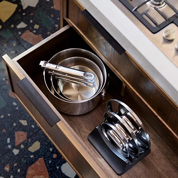 Joseph Joseph 1000032 Space 3 Katmanlı Paslanmaz Çelik 12 Parça Tencere Tava Seti