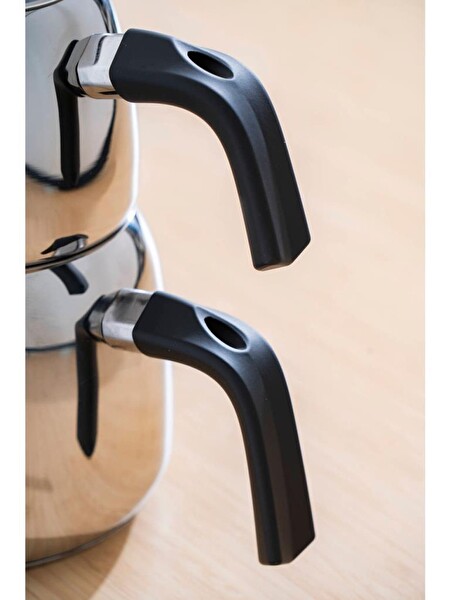 Acar Alvez Aile Boy Çelik Çaydanlık Takımı AR-08588