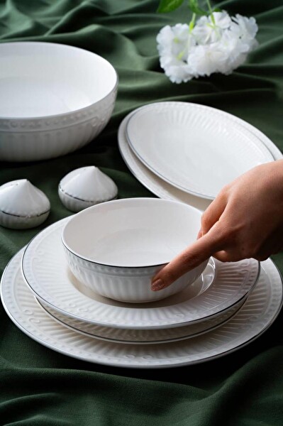 Acar Doralie Silver 29 Parça Yemek Takımı POR-07125