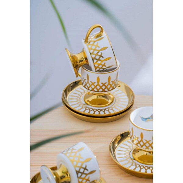 Acar Leoni 6 Kişilik Kahve Fincanı Takımı - 90 ML HXF-08430