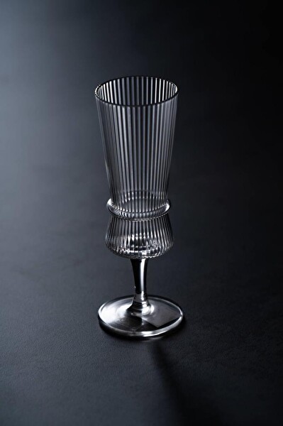 Acar ARY-08134 Lume 6'lı Ayaklı Cam Kahve Yanı Bardağı - 110 ML