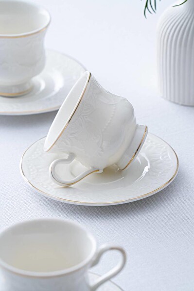 Acar Veronica Gold 6 Kişilik Kahve Fincan Takımı SYT-06060