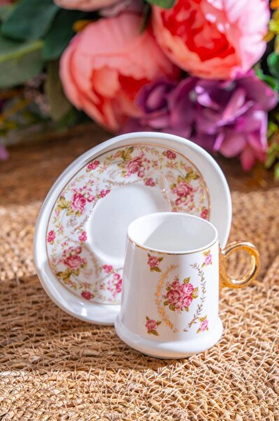 Acar Terra Rosa 6 Kişilik Kahve Fincanı Takımı - 90 ML MX-07171