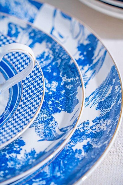 Acar Destinee 6 Kişilik 19 Parça Porselen Pasta - İkram Seti NCY-07080