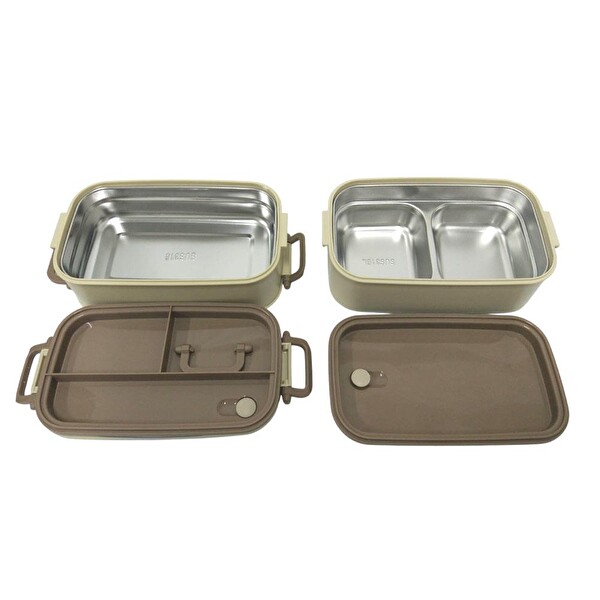 Cooker Çelik Hazneli İkili Taşıma - Saklama Kabı YK1559