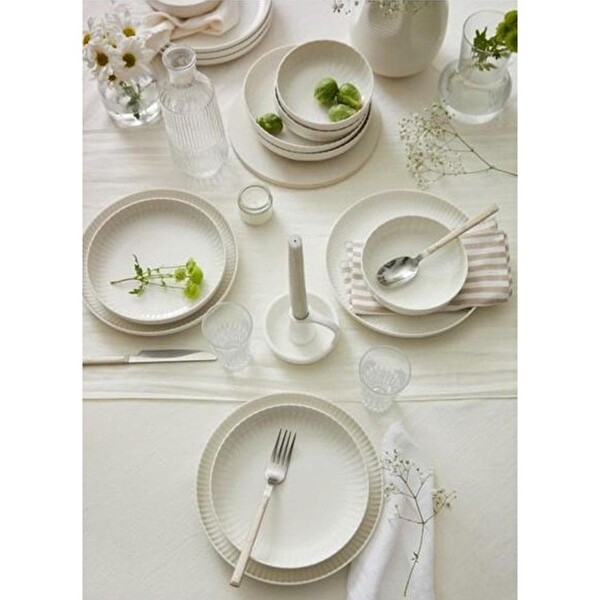 Kütahya Porselen Bone Crest 24 Parça Yemek Takımı Sade