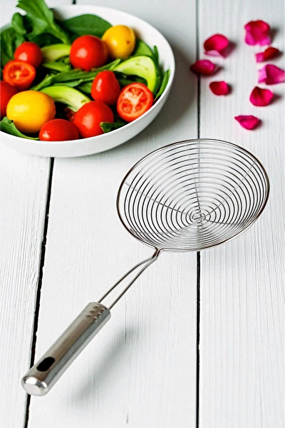Kitchen Design Lab Metal Saplı 16 CM Kevgir Ve 30 CM Çırpıcı - 2 Adet Set
