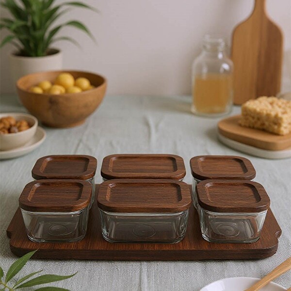 Bambum Nero - Enzo - 13 Parça Cam Kahvaltı Seti