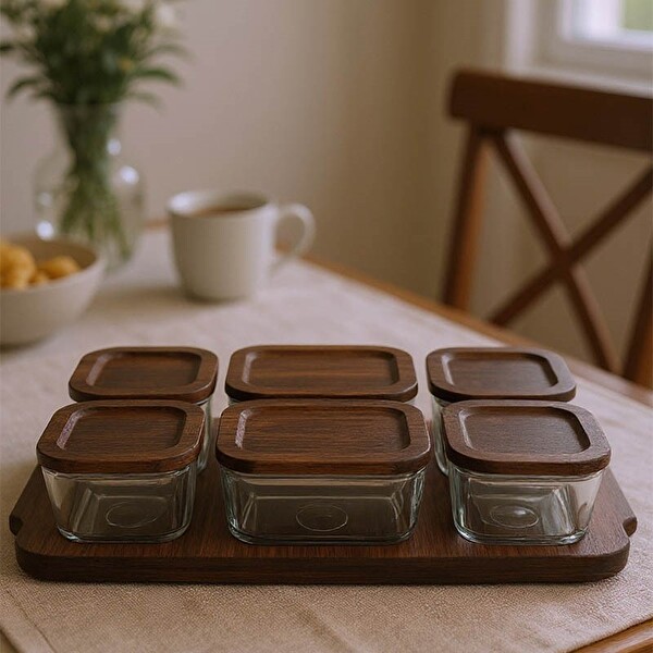 Bambum Nero - Enzo - 13 Parça Cam Kahvaltı Seti