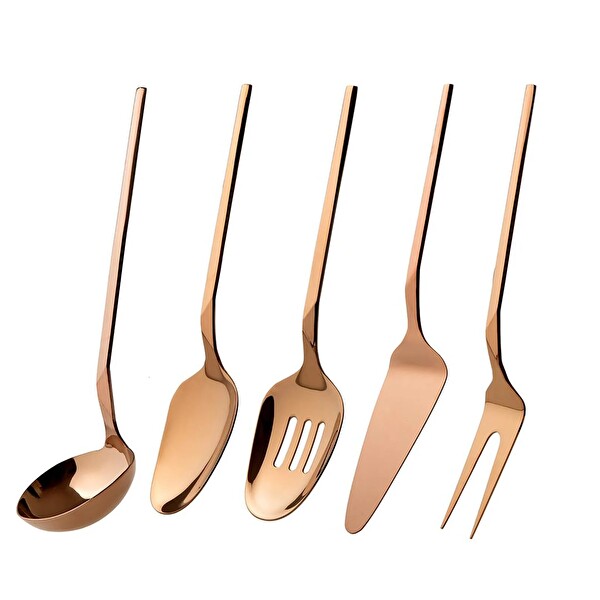 Jumbo 5100 Titanyum Bronz 5 Parça Servis Takımı - Titanyum Bronz