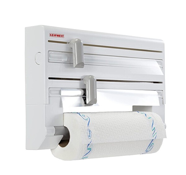 Leifheit LFH 25703 Parat Beyaz Mavi Kağıt Havlu Tutucu