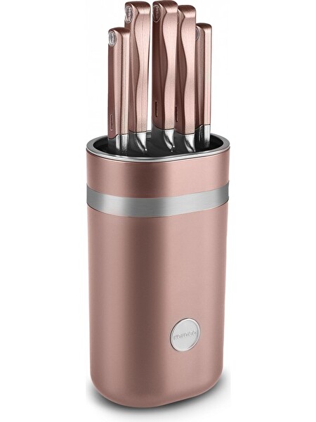 Karaca Mastermaid Rosegold 6 Parça Standlı Bıçak Seti