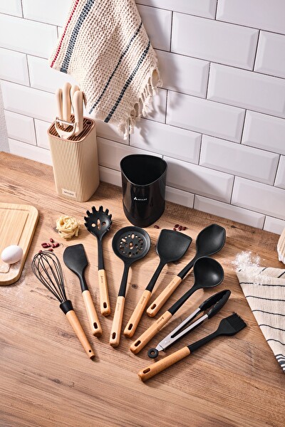 Aryıldız Ar262986 Dailytools Silikon Mutfak Set 10 Parça Siyah