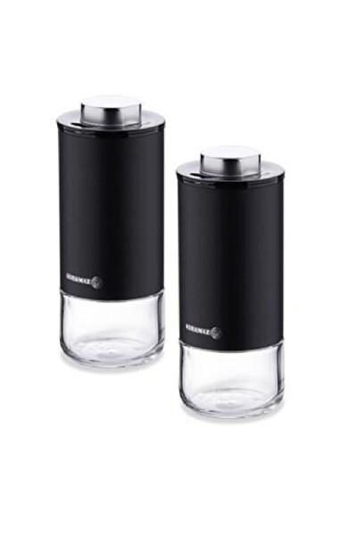 Korkmaz A5521-3 Stora Plus 4 Parça Baharat Seti - Siyah