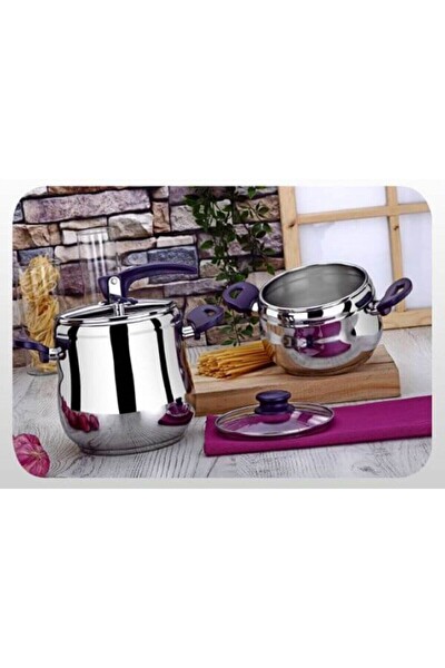 Berlin Düdüklü Tencere Mor 3.5 LT - 7 LT İkili Set