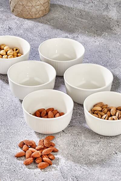 Cooker CKR3788 10 CM Berlin Porselen Çerez Ve Sunum Kasesi 6 Parça