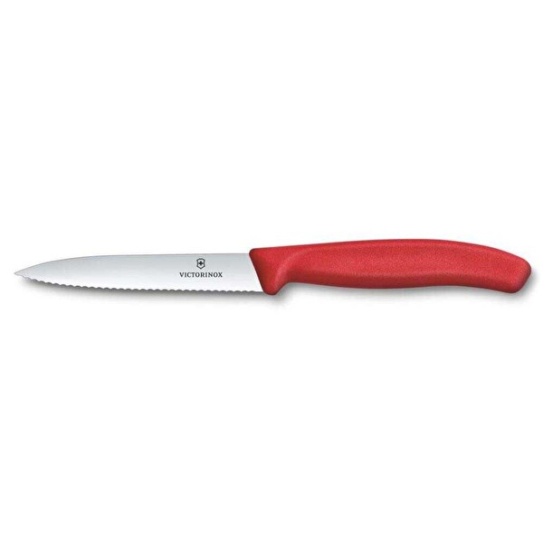 Victorinox VT 6.7731.C1 Swıssclas Tırtıklı Bıçak 10 CM Kırmızı