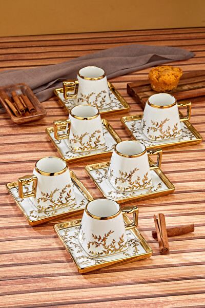 Cooker CKR3458 6 Kişilik 220 ML Porselen Çay ve Kahve Fincan Takımı