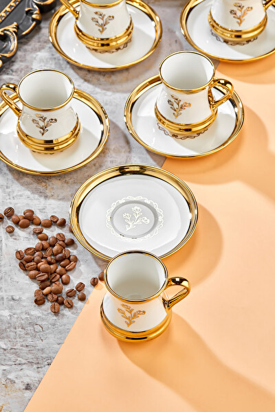 Cooker CKR3459 6 Kişilik 90 ML Porselen Kahve Fincanı Takımı