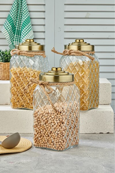 Cooker Nostalji Vakum Kapaklı 30 CM 4.5 L Gold Cam Kavanoz - 1 Adet CKR2263