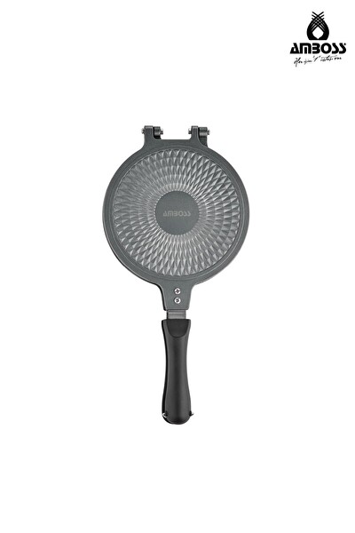 Amboss Kuvars Ocak Üstü Döküm Waffle Tavası 20 CM