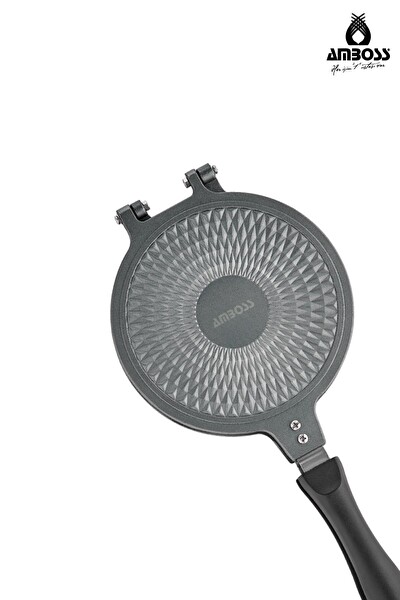 Amboss Kuvars Ocak Üstü Döküm Waffle Tavası 20 CM
