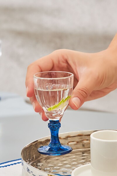 Karaca Ronda Blue 6'lı Kahve Yanı Bardağı