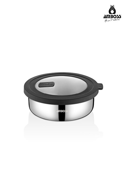 Amboss Nova 2 Parça Paslanmaz Çelik Saklama Kabı 16 CM