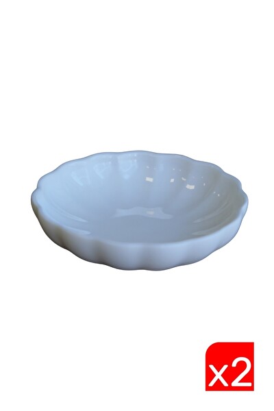 Kütahya Porselen Bone Luz Krem Kase 8CM - 2 Parça - BNLZF08KS00