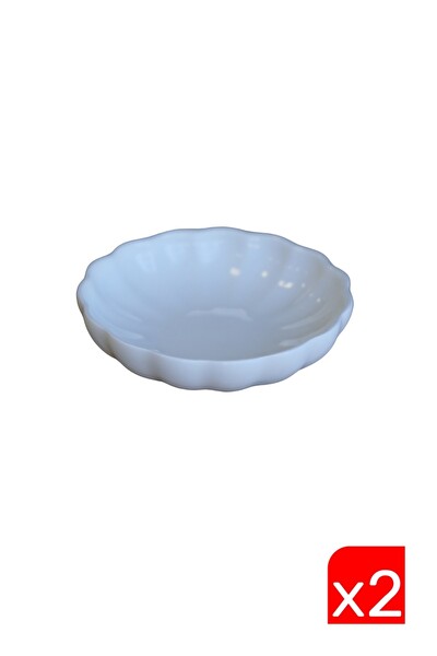 Kütahya Porselen Bone Luz Krem Kase 8CM - 2 Parça - BNLZF08KS00