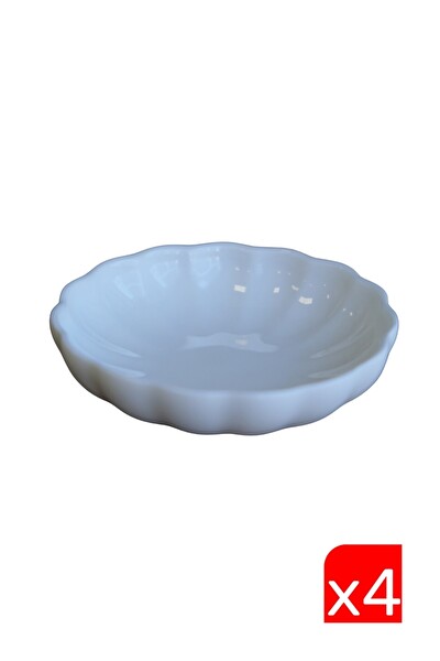 Kütahya Porselen Bone Luz Krem Kase 8 CM 4 Parça - BNLZF08KS00