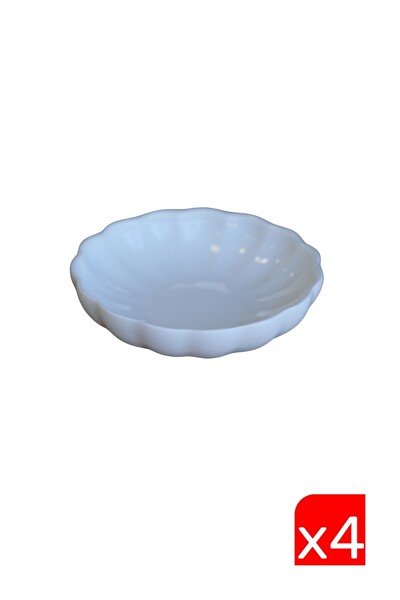 Kütahya Porselen Bone Luz Krem Kase 8 CM 4 Parça - BNLZF08KS00