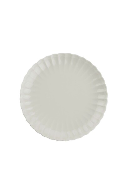 Kütahya Porselen Bone Luz Krem Pasta Tabağı 21 CM Tekli